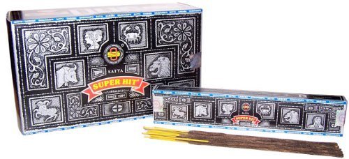 Satya Superhit Incense Sticks (Box of 12 individual packets)