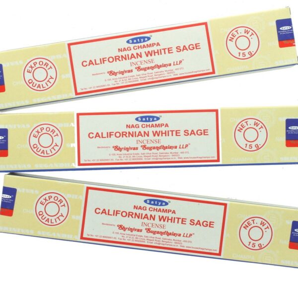 Satya Californian White Sage Incense Sticks (15g)