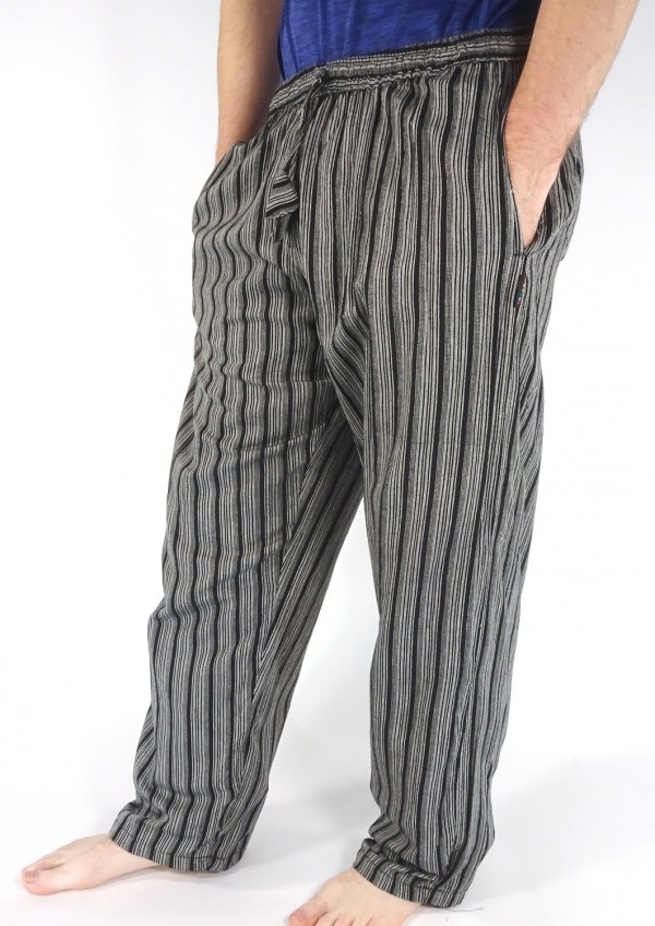 Striped Cotton Trousers - Image 6