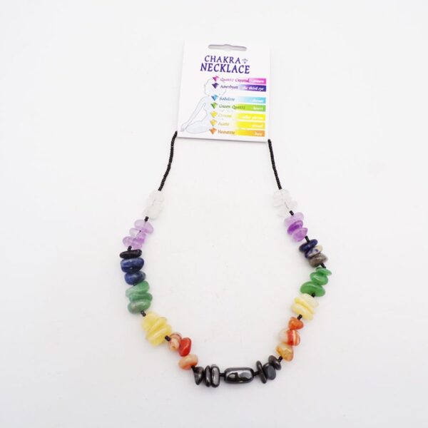 Large Chakra Stone Beaded Necklace