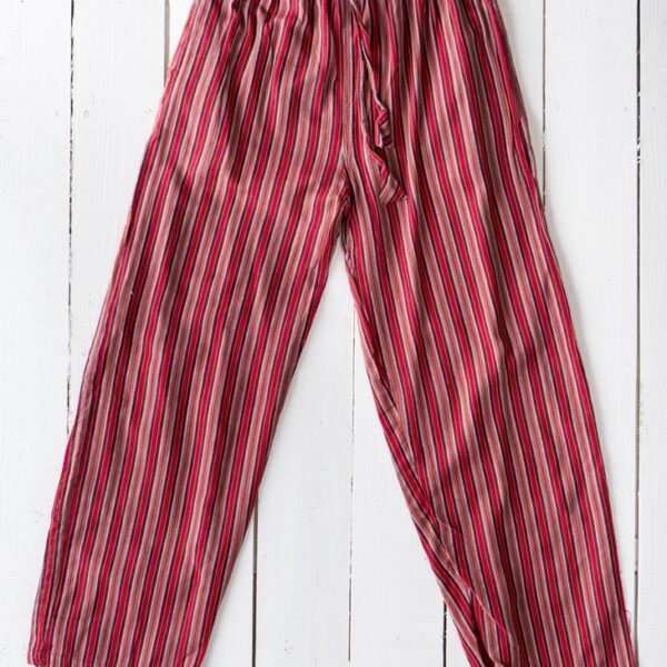 Striped Cotton Trousers