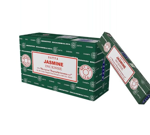Satya Jasmine Incense Sticks (Box of 12 individual packets)