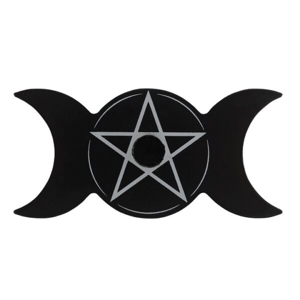 Triple Moon Magic Spell Candle Holder
