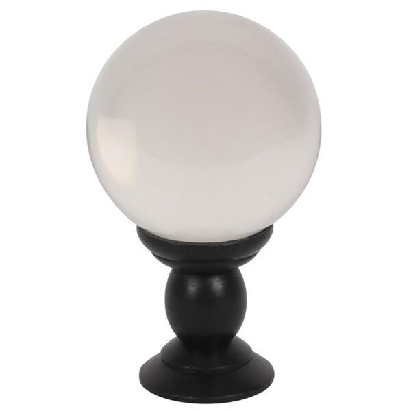 Large Clear Crystal Ball On Stand