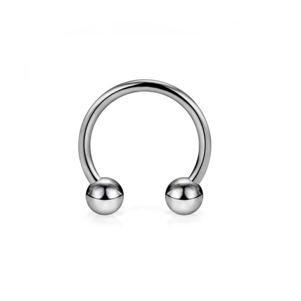 Surgical Steel Silver Circular Horseshoe Bar 1.0g-1.6g (8mm-14mm)