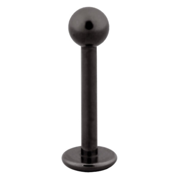 Black Steel Labret Bar 1.2mm & 1.6mm