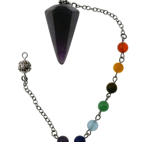 Amethyst Chakra Faceted Pendulum Dowser