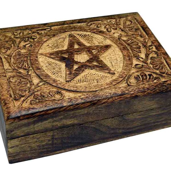 Wooden Pentagram Box 7x5