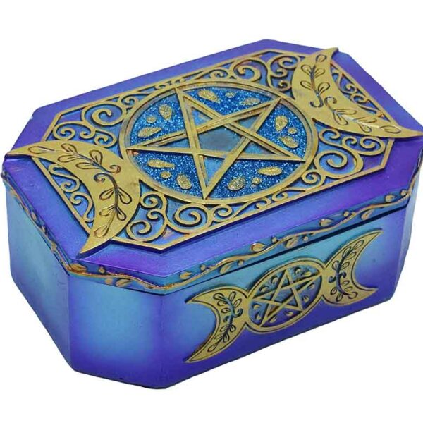 Blue Triple Moon Large Box