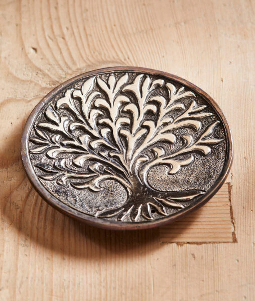Tree Of Life Aluminium Incense Holder