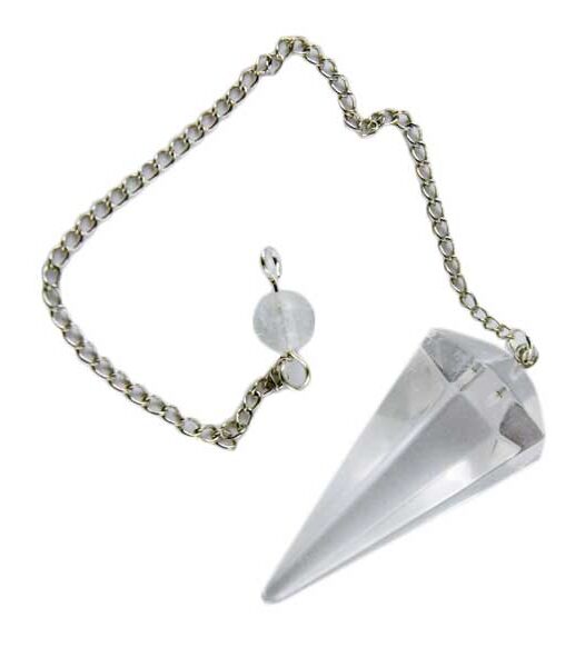 Clear Quartz Faceted Pendulum Dowser