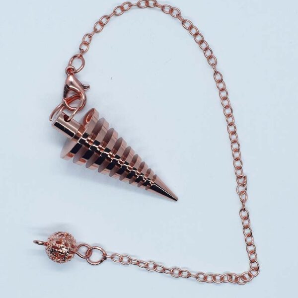 Rose Gold Metal Coned Pendulum Dowser