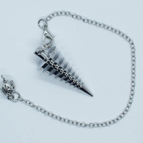 Silver Metal Coned Pendulum Dowser