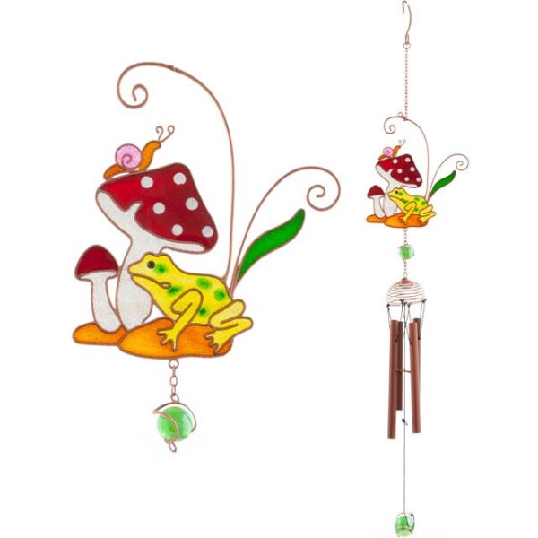 Toadstool Frog And Snail Windchime
