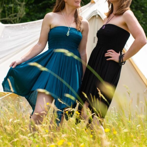 Teal Convertible Festival Pixie Dress Skirt (one size)