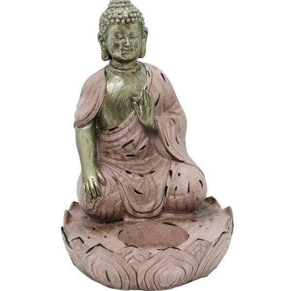 Antique Buddha Sitting T-Light Holder