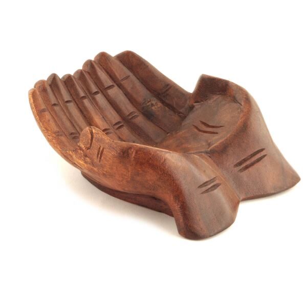 Wooden Cupped Hands