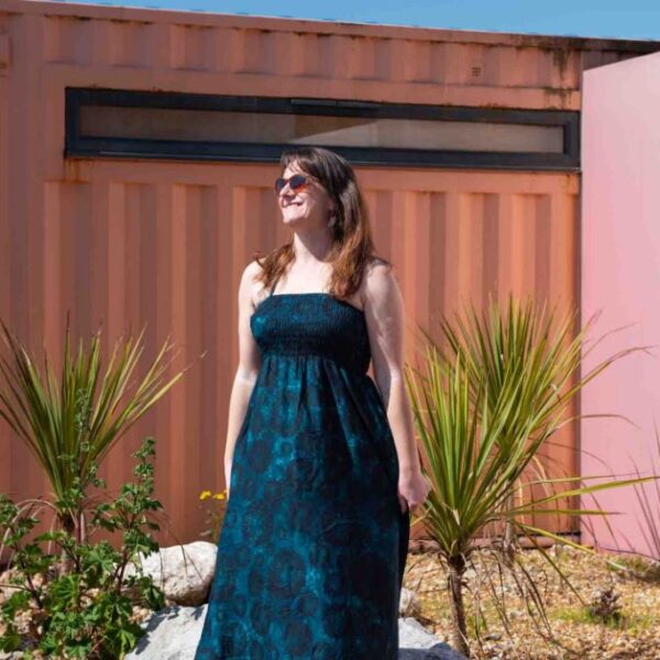 Black Truffle Bandeau Maxi Dress