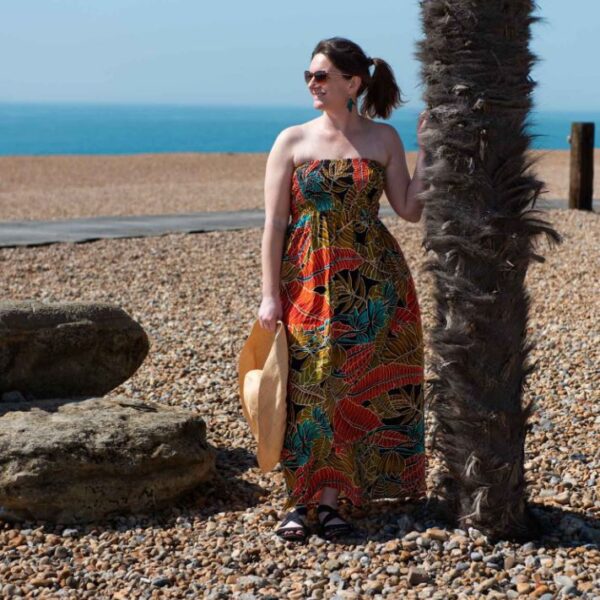 Banana Leaf Bandeau Maxi Dress