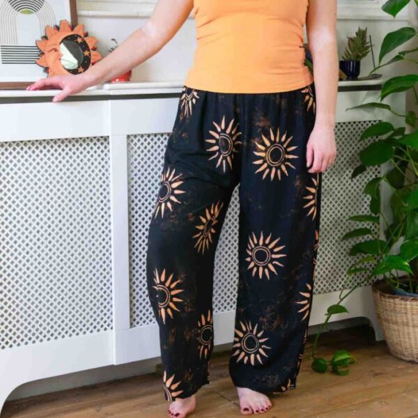 Black Sun Bali Rayon Trousers