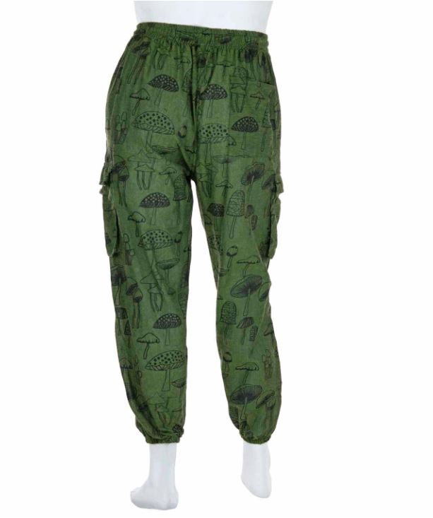 Mushroom Print Combat Trousers - Image 2