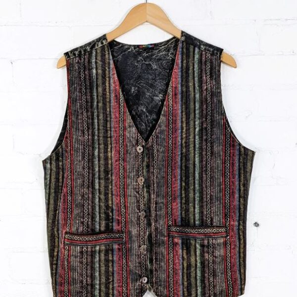 Stripe Patchwork Waistcoat