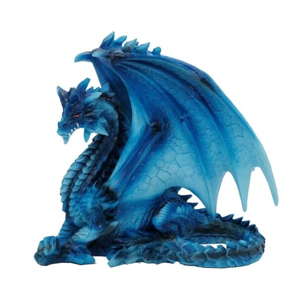 Blue Large Sitting Dragon