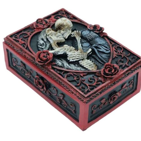 Trinket Box Skeleton Lovers