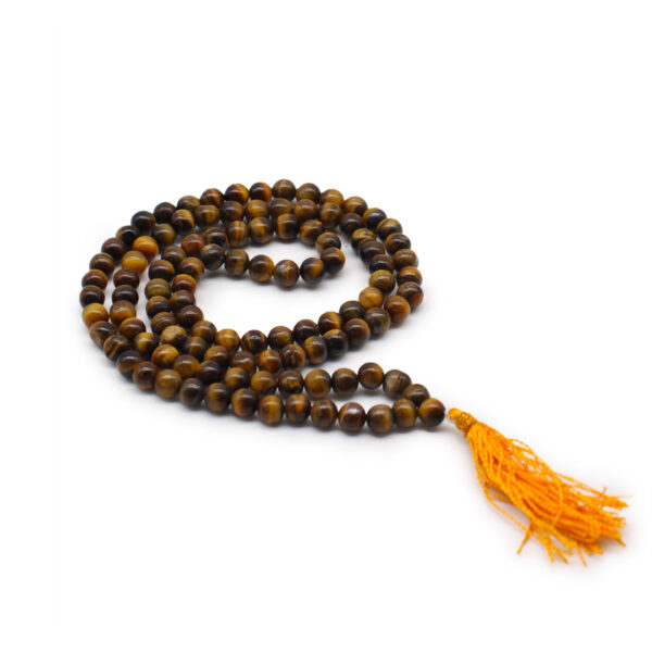 Mala Bead Necklace Tigers Eye