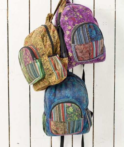 Patchwork Himalayan Mushroom Backpack